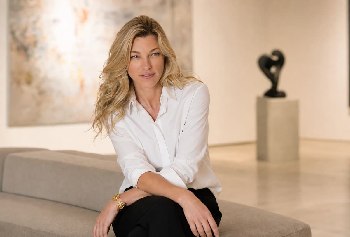 Nicole Junkermann revisiting work by an artist she keeps coming back to in a gallery